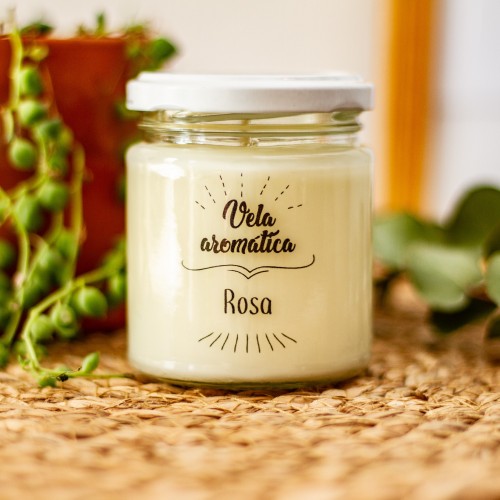Vela Aromática Rosa